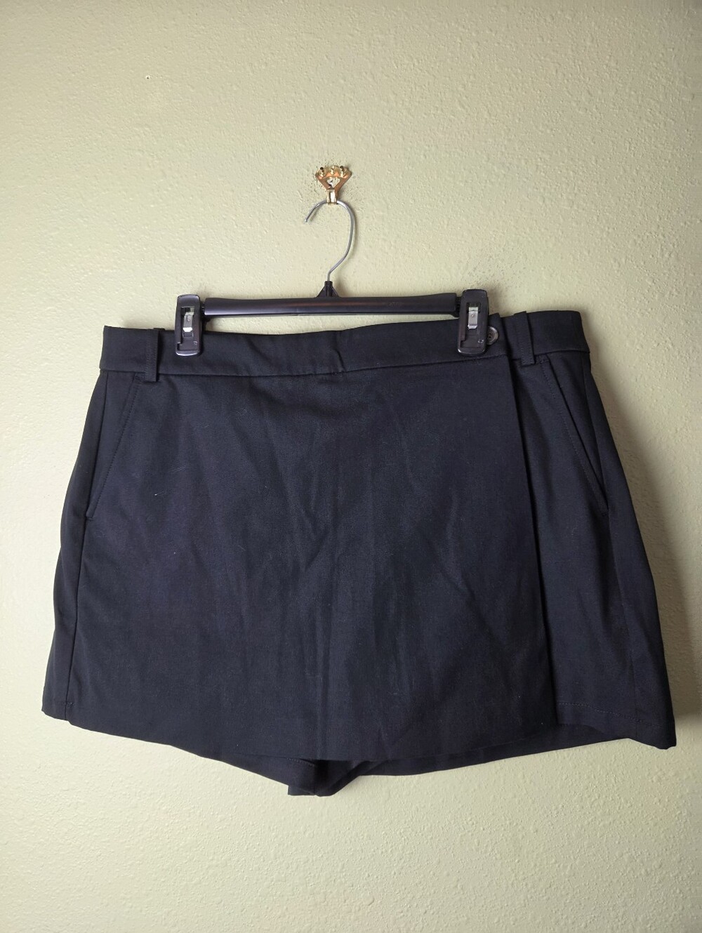 J. Crew Black Womens Skort Size 14